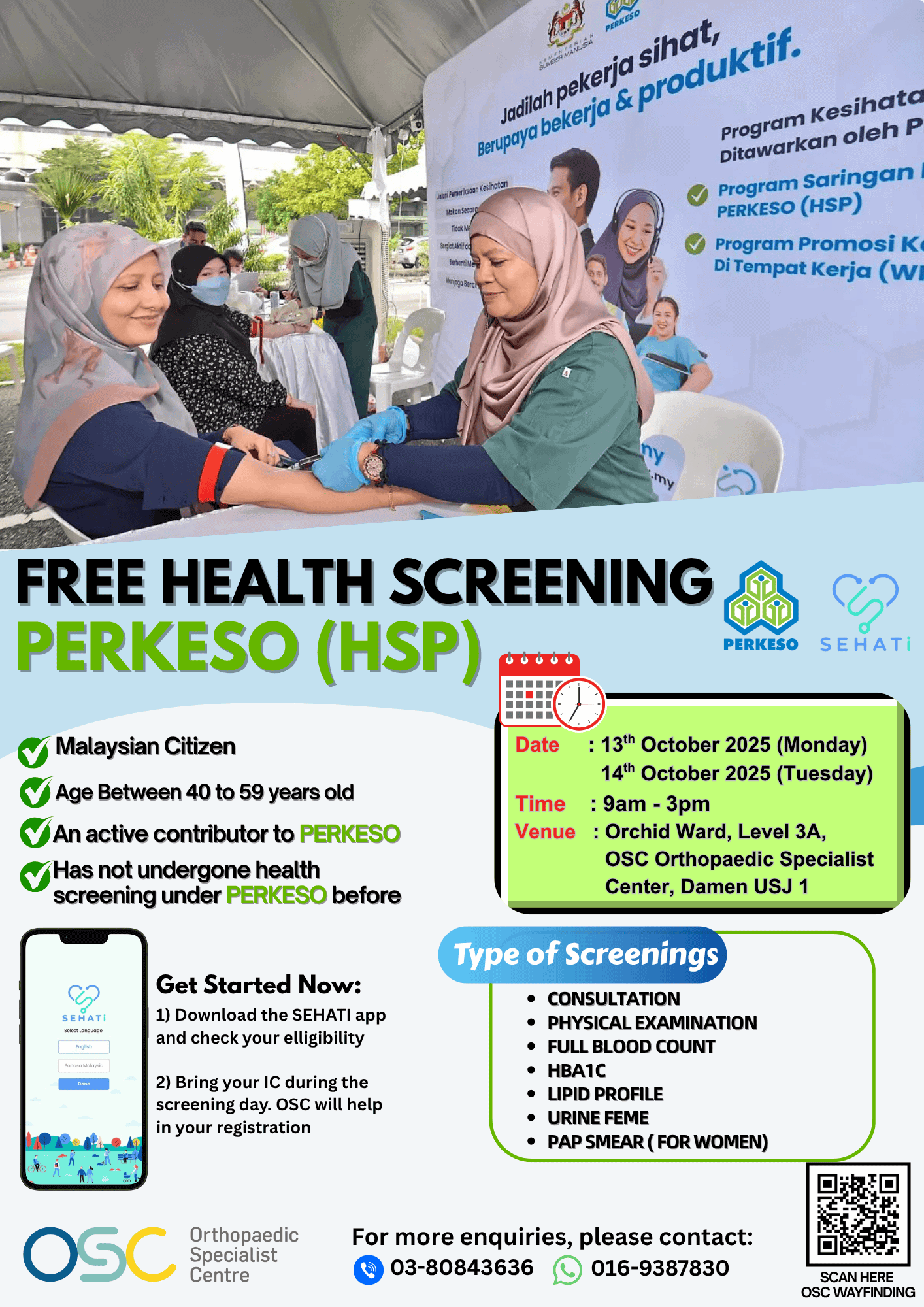 Free Health Screening PERKESO (HSP)